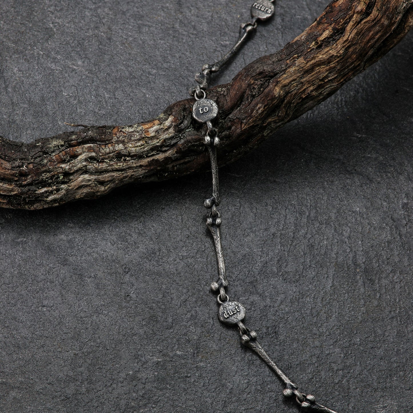 Handcrafted Bone-shaped Chain, sterling silver 925