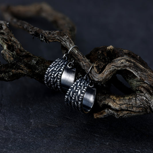 Viking pagan hoop earrings,  Scottish jewellery