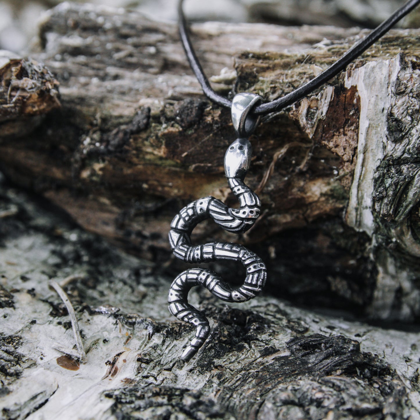 925 silver snake necklace