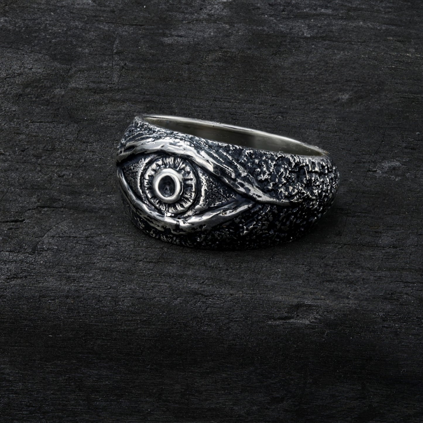 Ward off negativity with our sterling silver evil eye ring, a talisman of protection and style.