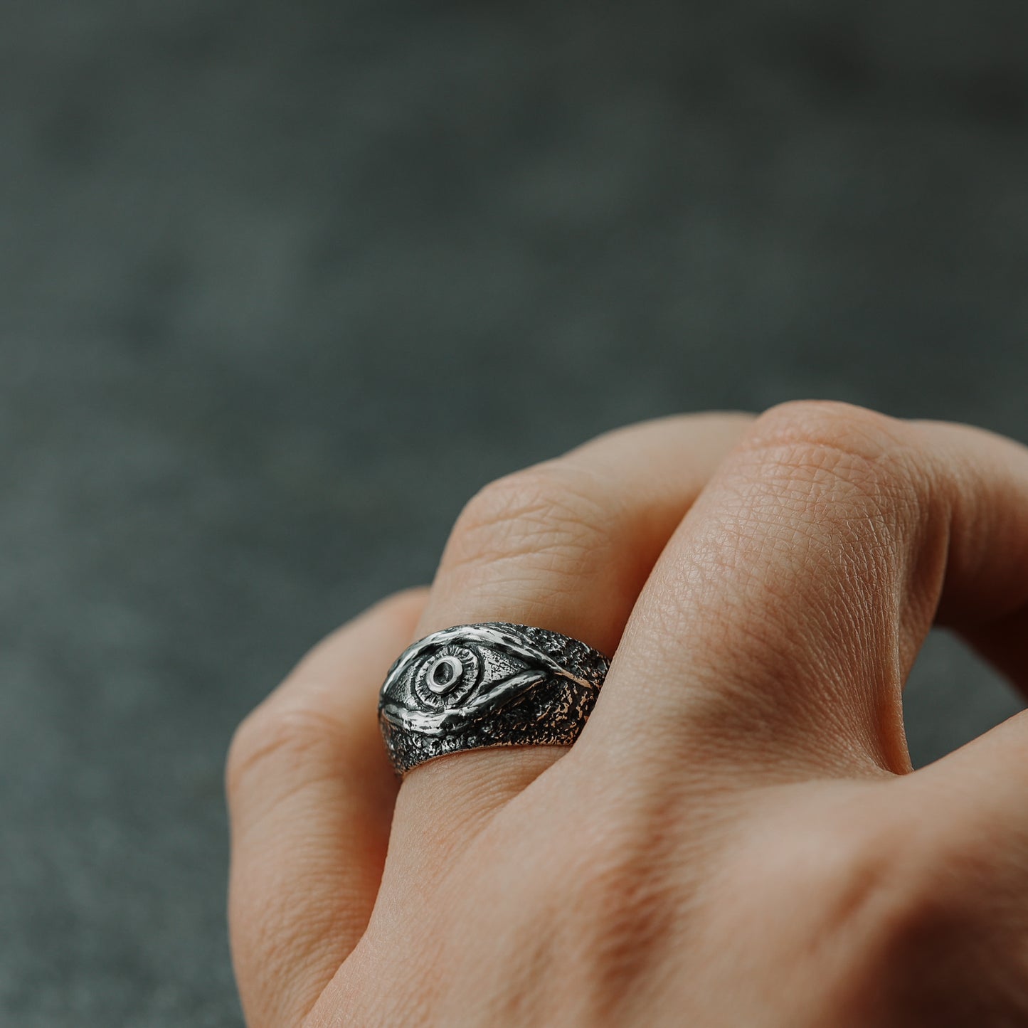 Harness the protective energies of our sterling silver evil eye ring, a timeless accessory for the modern mystic.