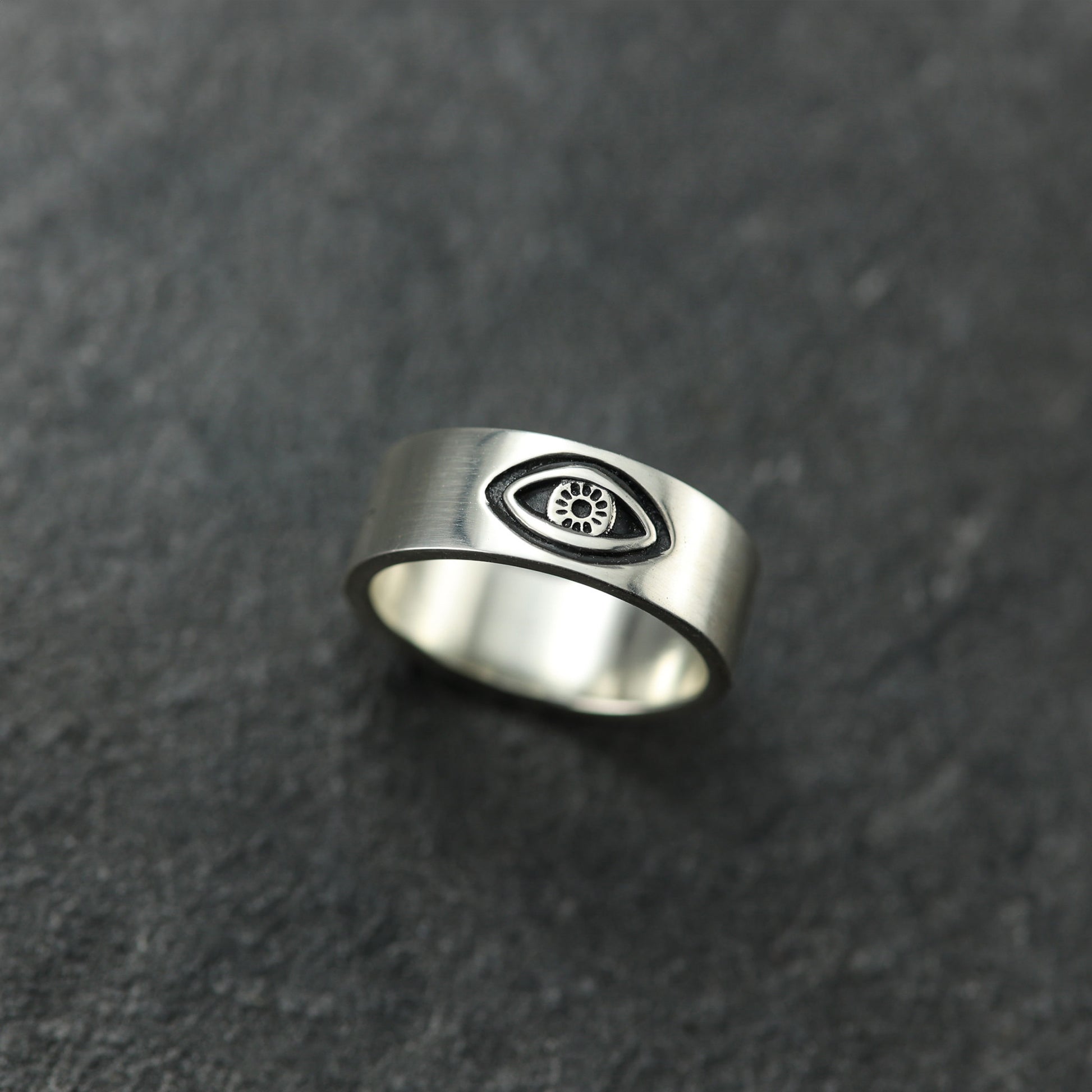 Eye ring protective amulet, gift for her.