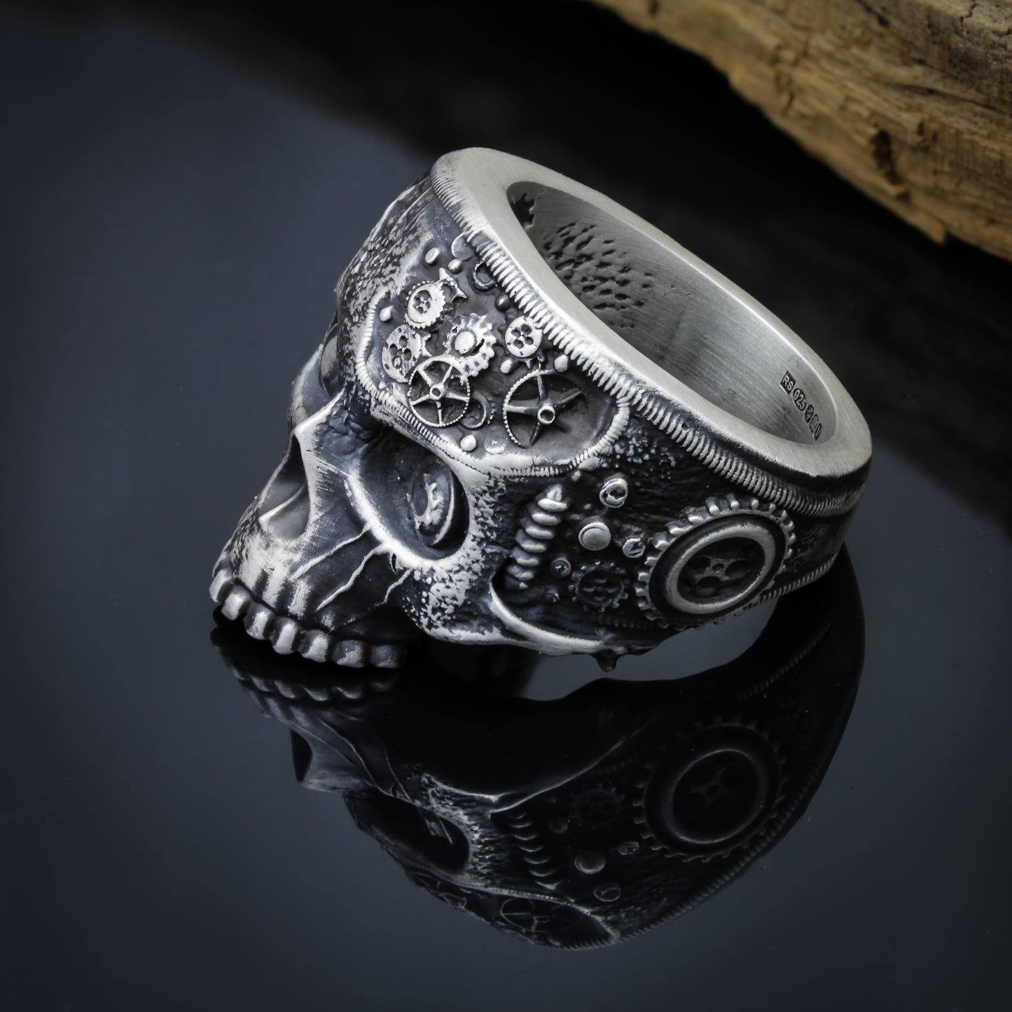 steampunk mens ring