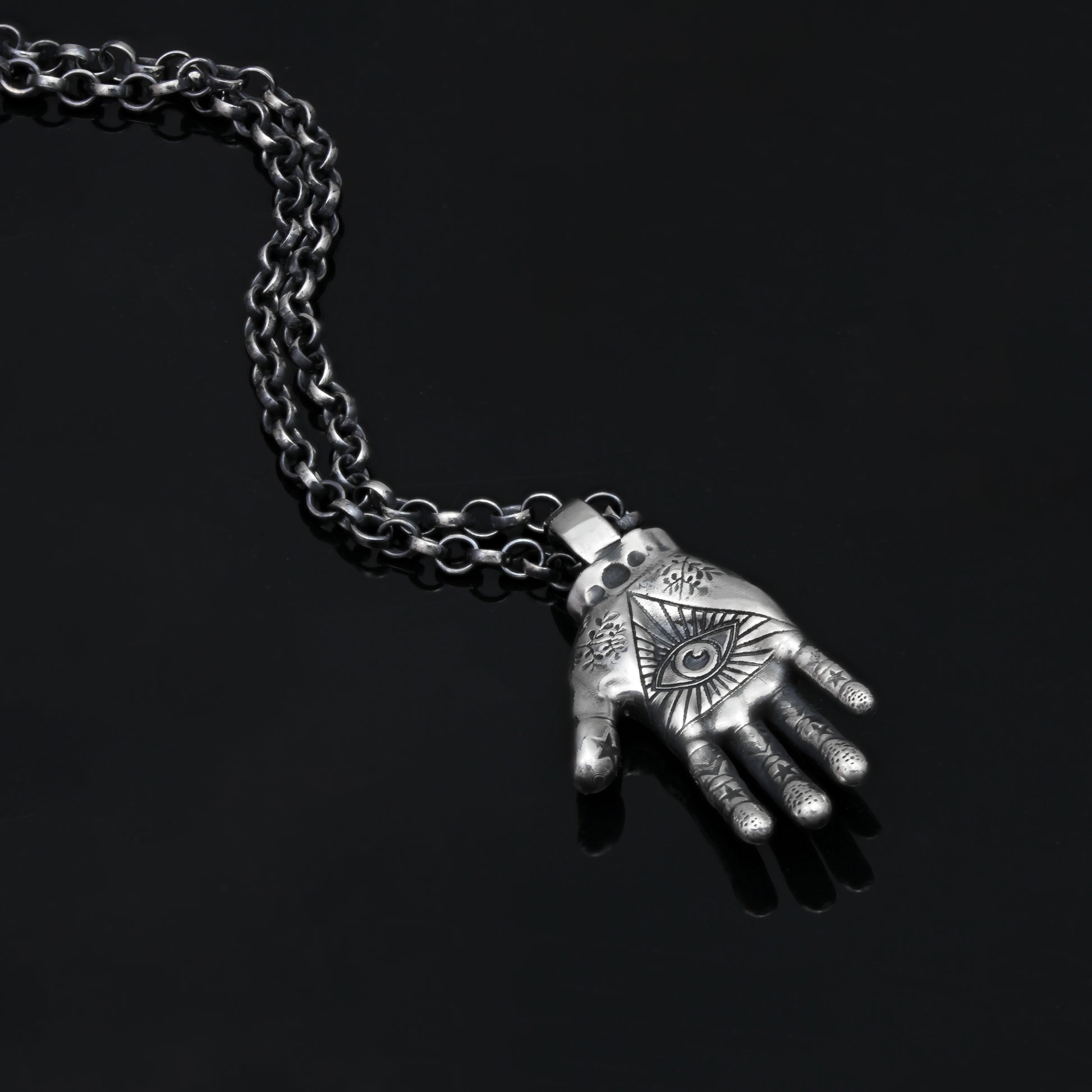 all seeing eye pendant 925 silver
