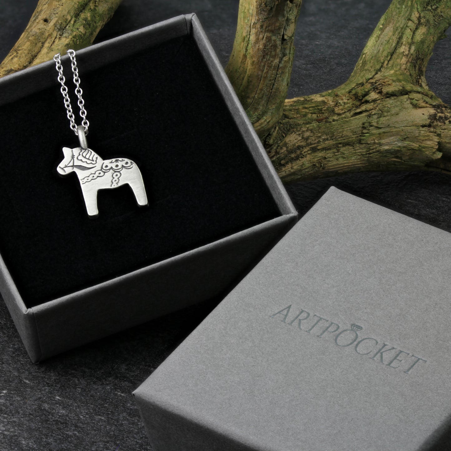 Horse pendant gift for her.