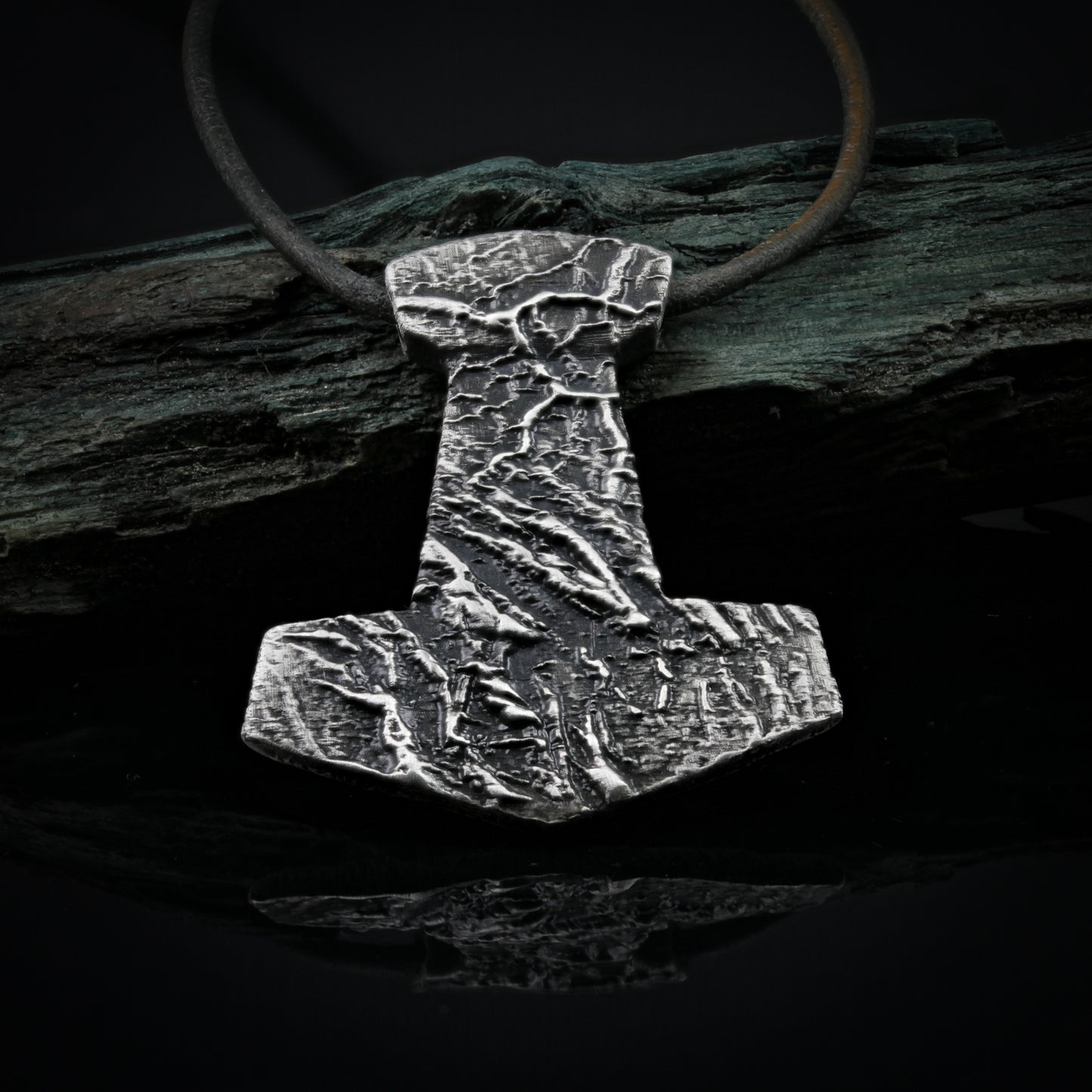 handrafted Thor hammer amulet