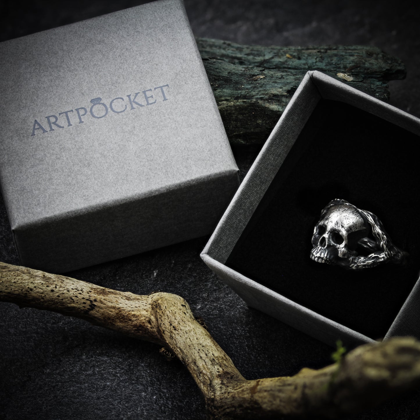 skull ring gift for him and her