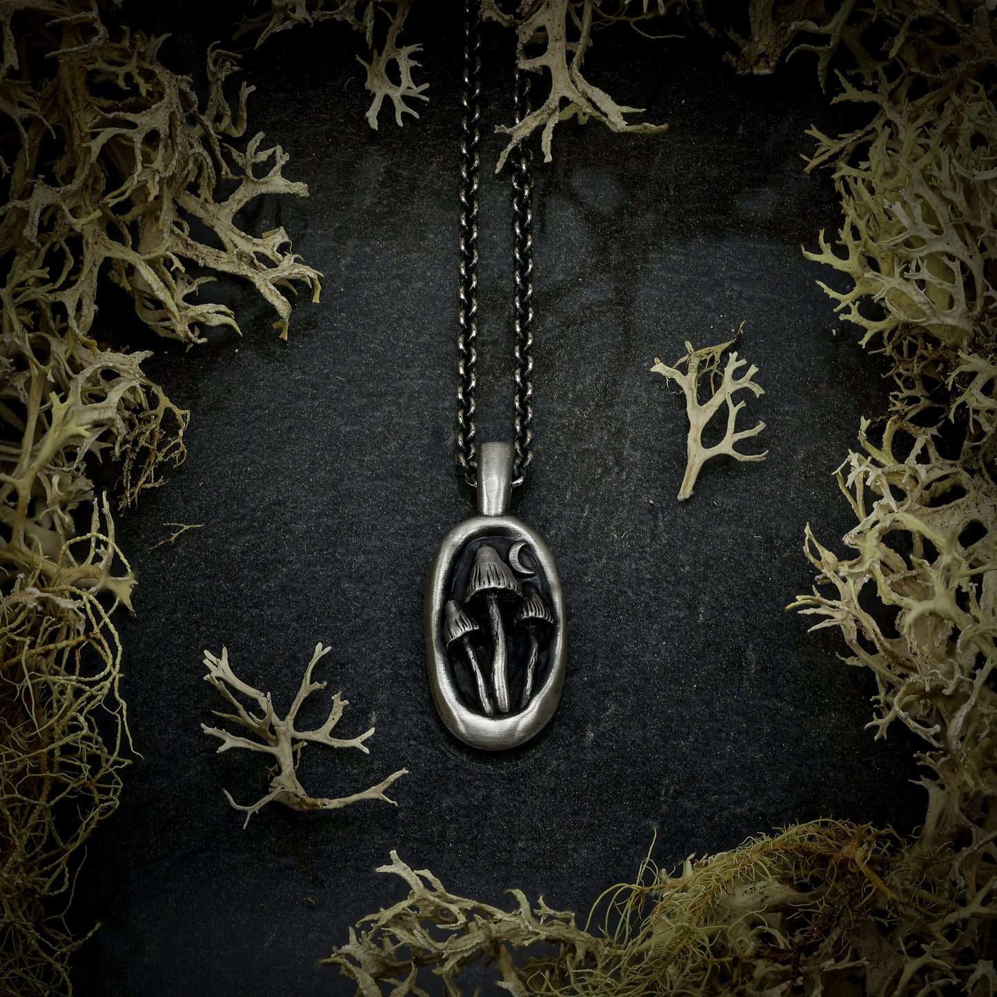 Magic Mushroom Pendant 925