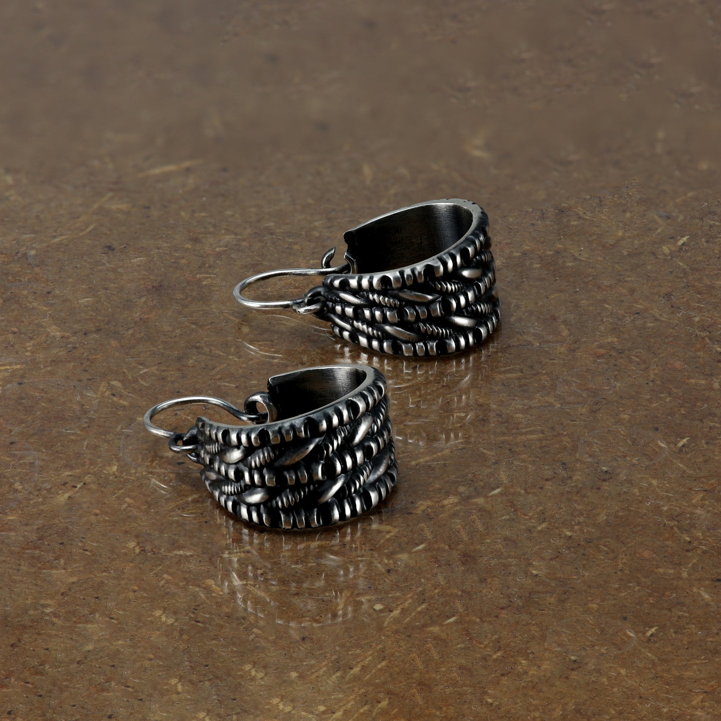 Pagan hoop earrings made in Scotland