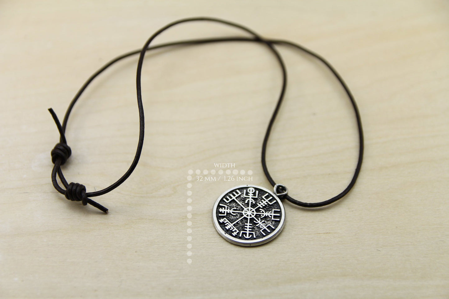 Sterling silver 925 Vegvisir.