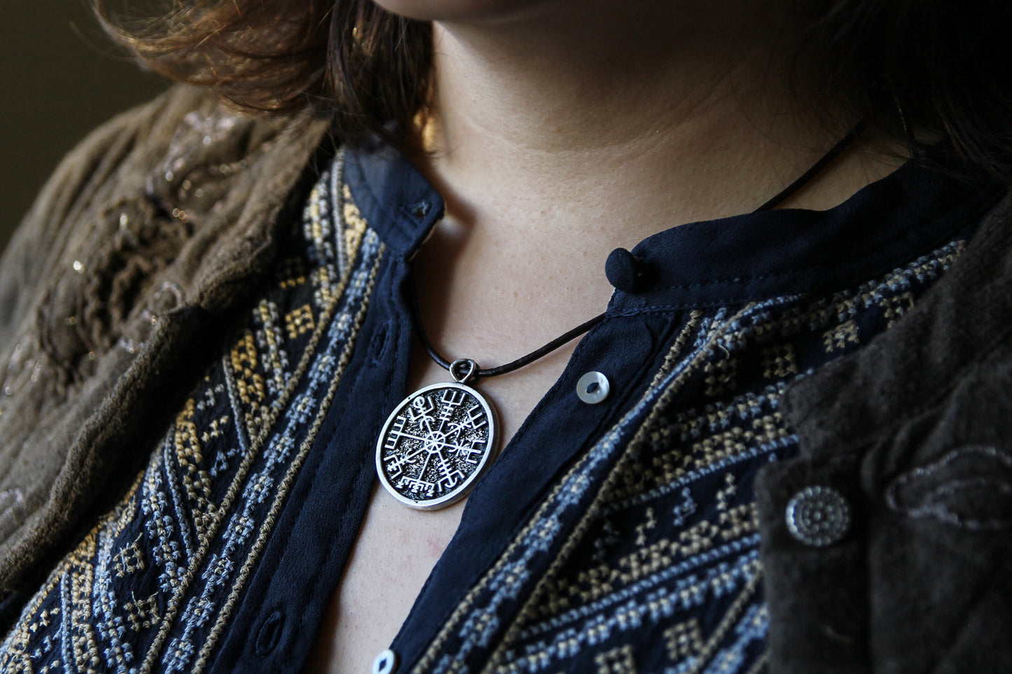 Vegvisir viking compass gift for Her.