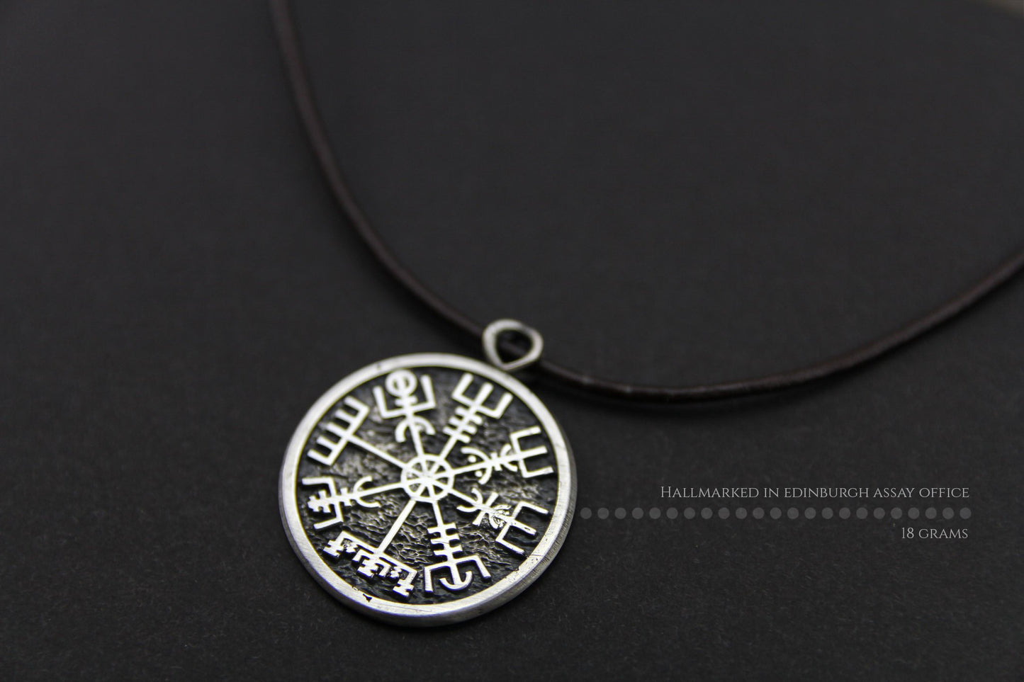 Vegvisir sterling silver pendant.