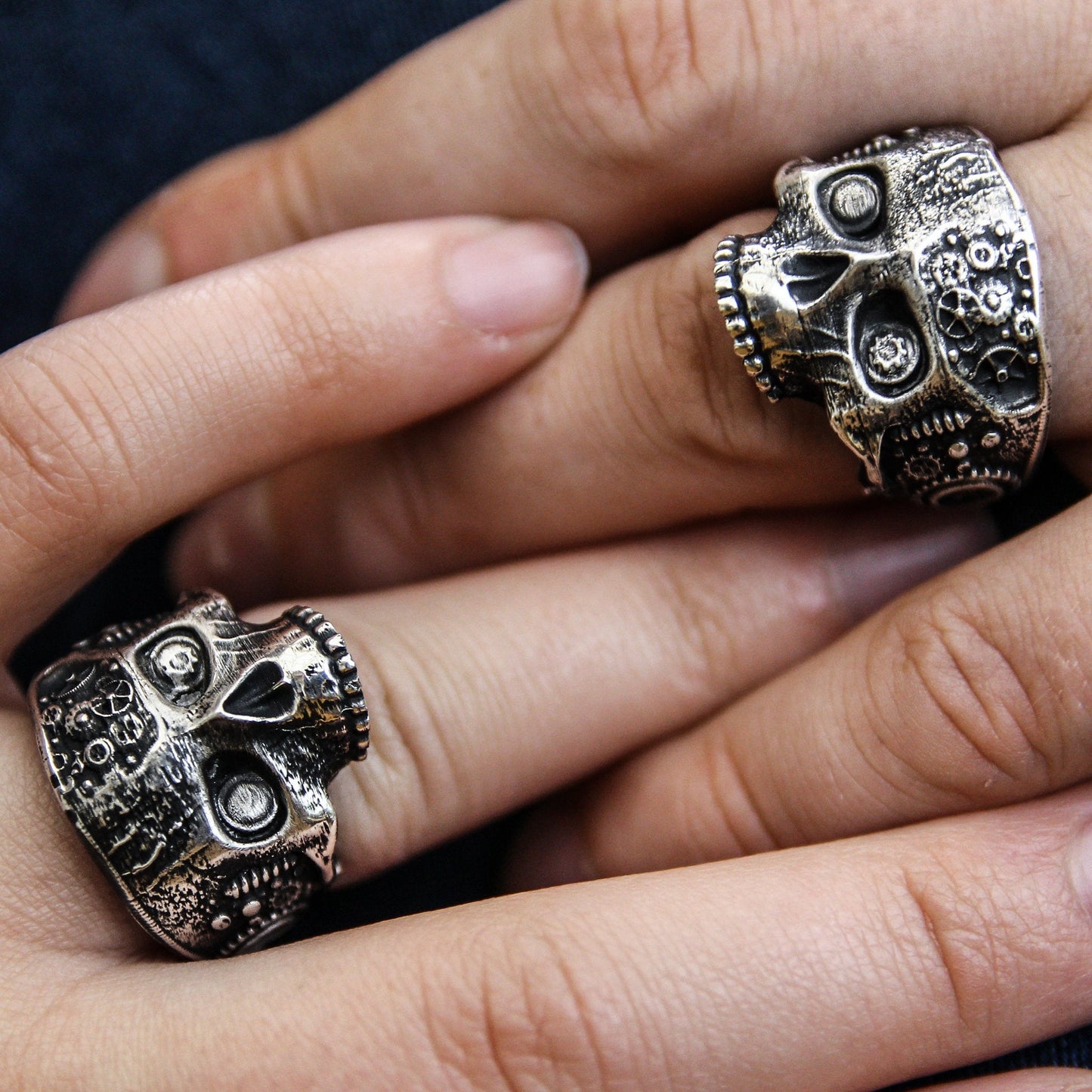 skull rings for men and women