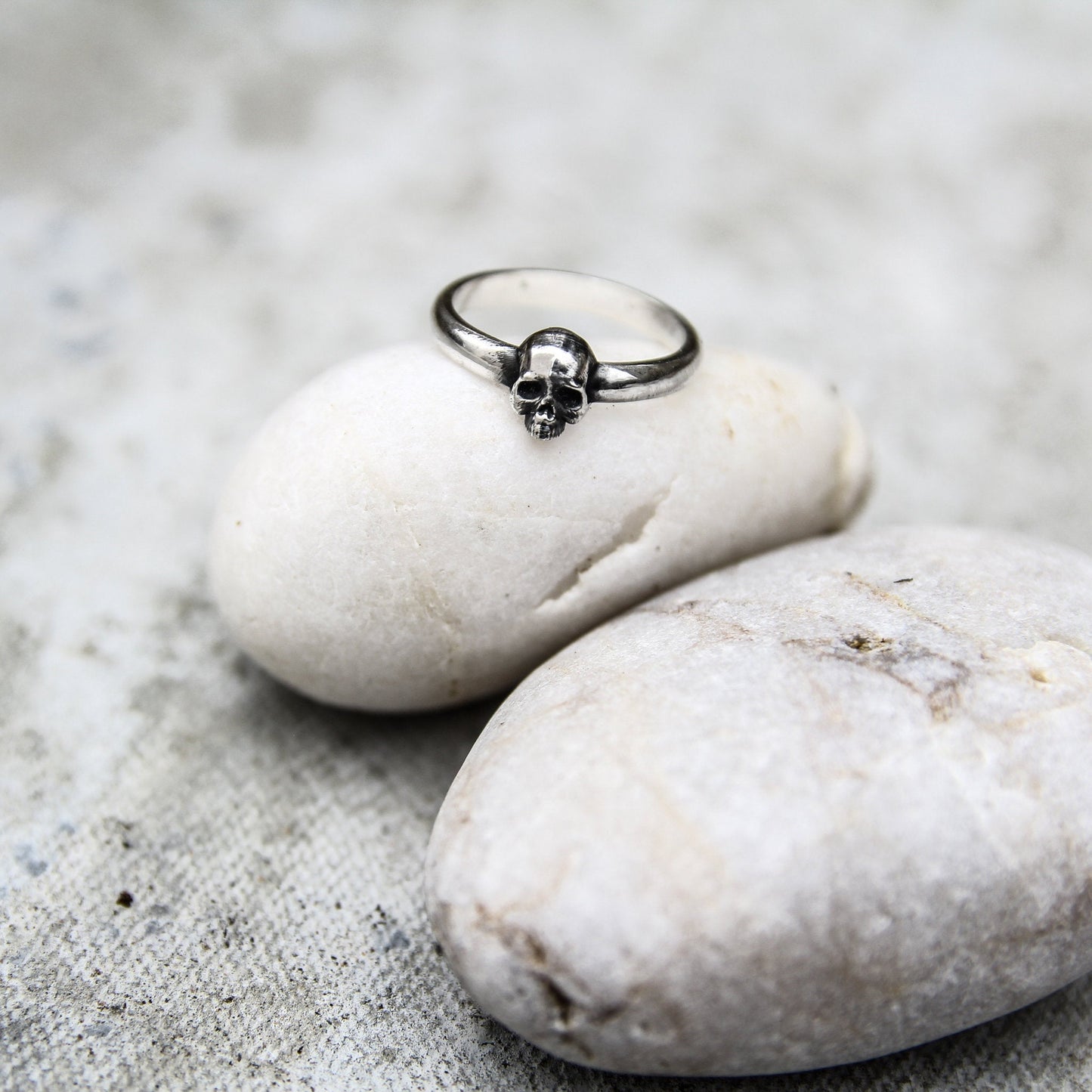 Tiny skull ring