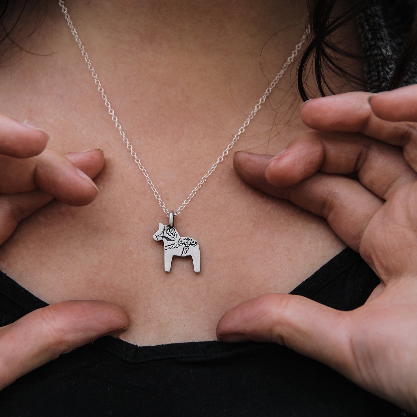 Dala horse pendant.