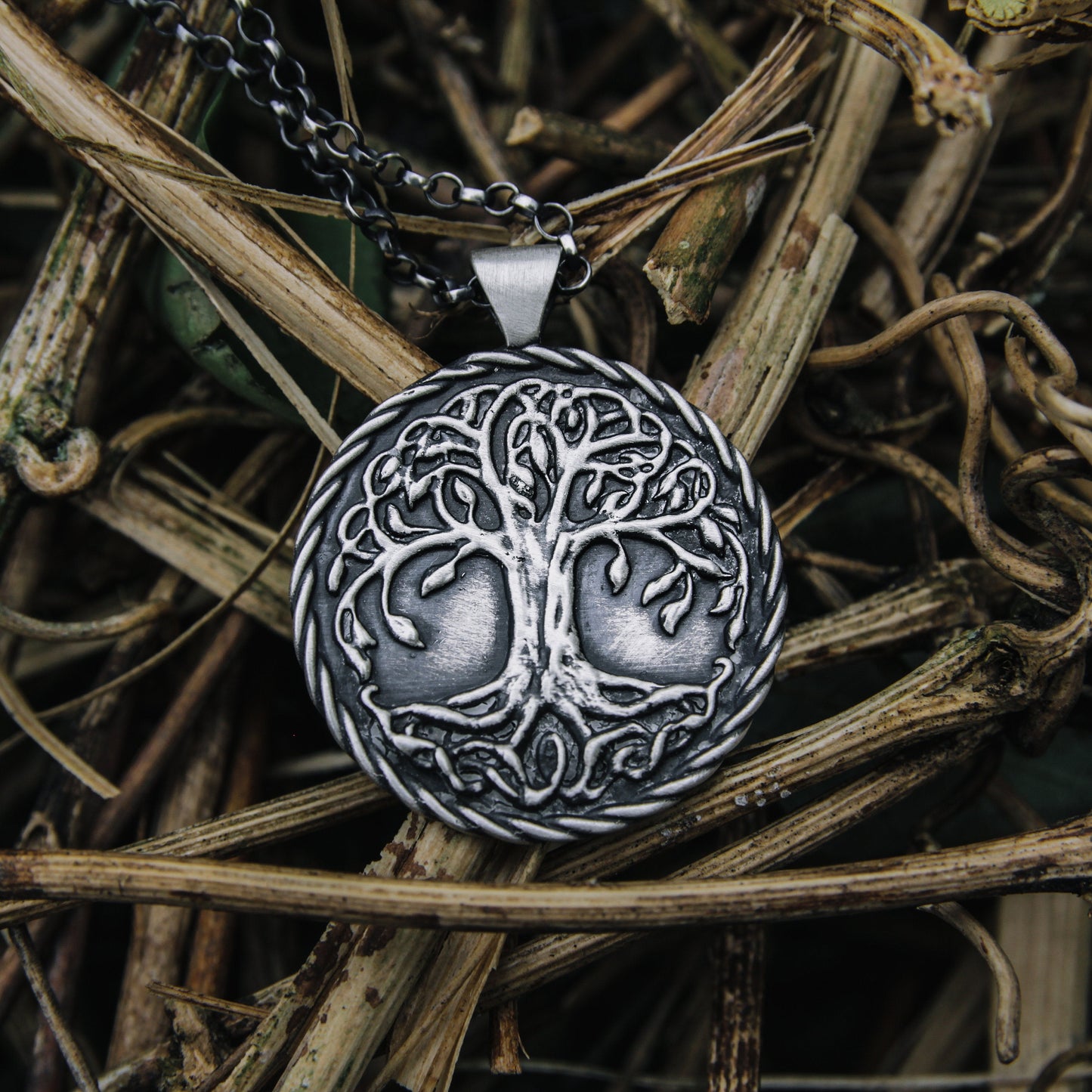 Yggdrasil necklace 925 sterling silver.