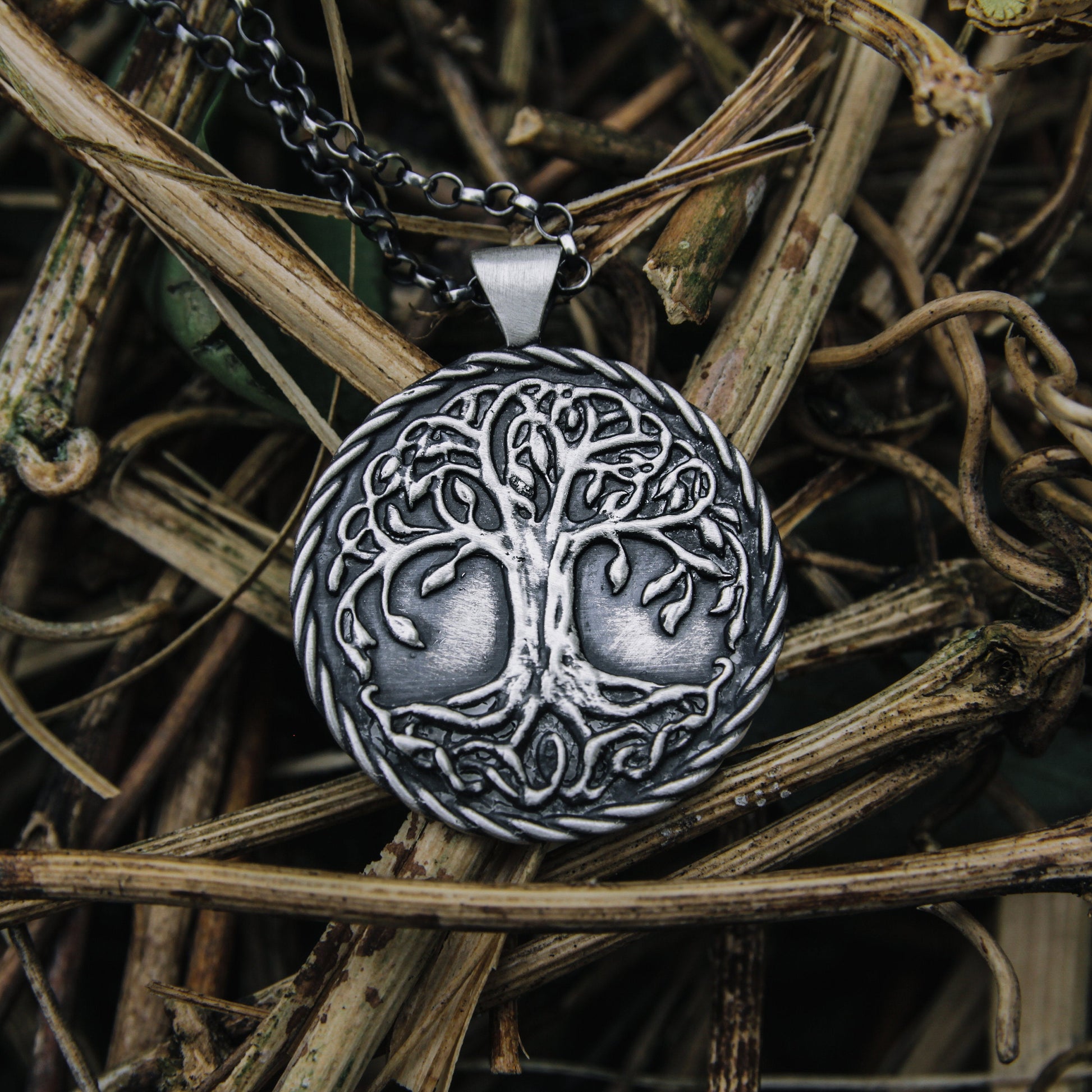 Yggdrasil necklace 925 sterling silver.