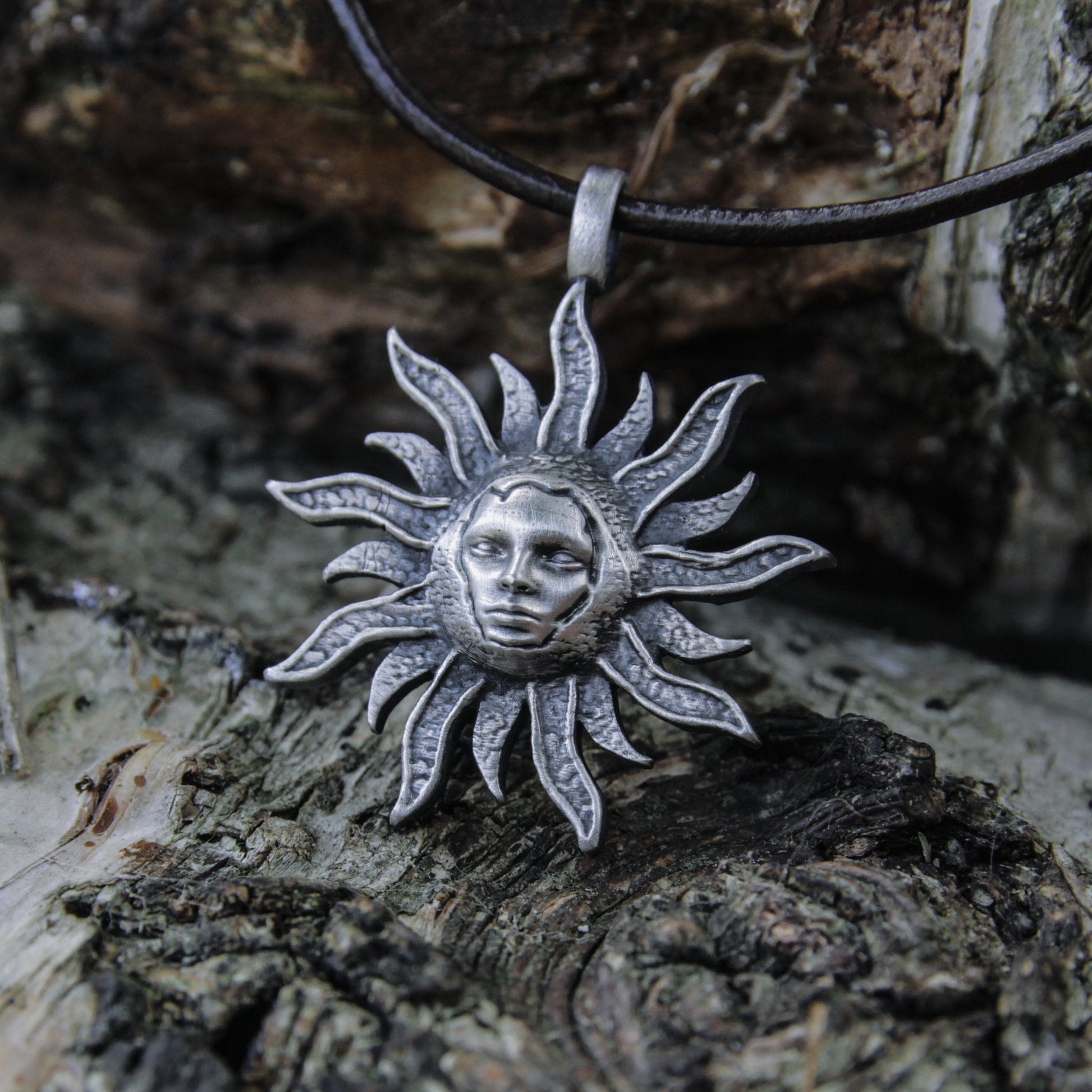 Celestial pendant sterling silver. Artpocket.